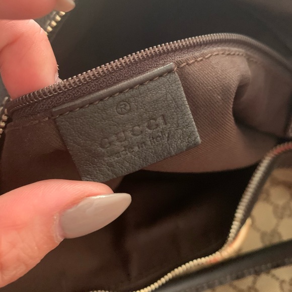 SOLD✋🏻Authentic Vinatge Gucci Monogram Large D Gold Hobo - Picture 2 of 8